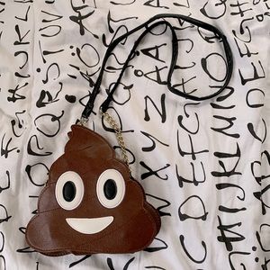 POOP EMOJI PURSE CROSSBODY STYLE FUNNY GAG GIFT